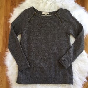 Women’s Gray Loft Top w Zippers Size Medium